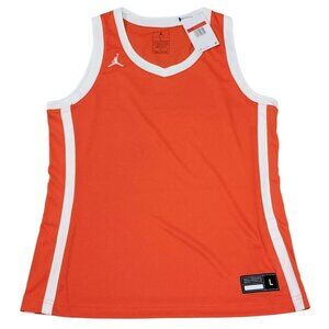 Jordan Jersey Women's Large Orange Jumpman Team Stock New